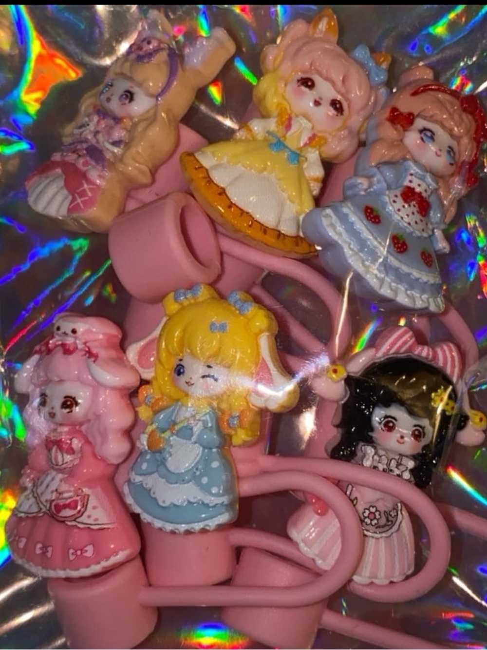Kawaii straw top covers
